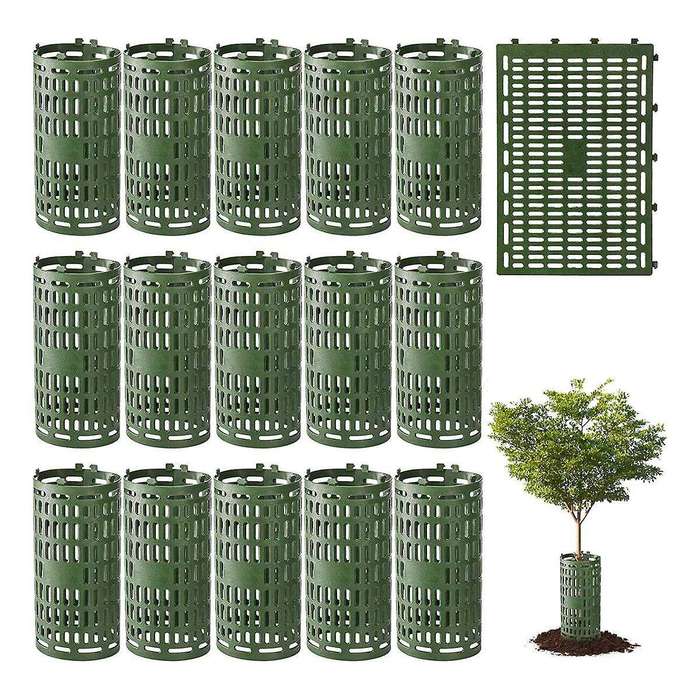 10 Pack Tree Trunk Protector, Plant Guard Protectors with Zip Ties, Garden Protection Tree Wraps Ca