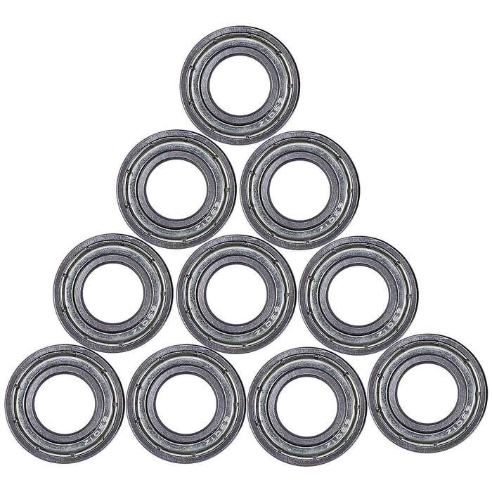 10 Pcs 12mm x 24mm x 6mm Sealed Deep Groove Radial Ball Bearings 6901Z