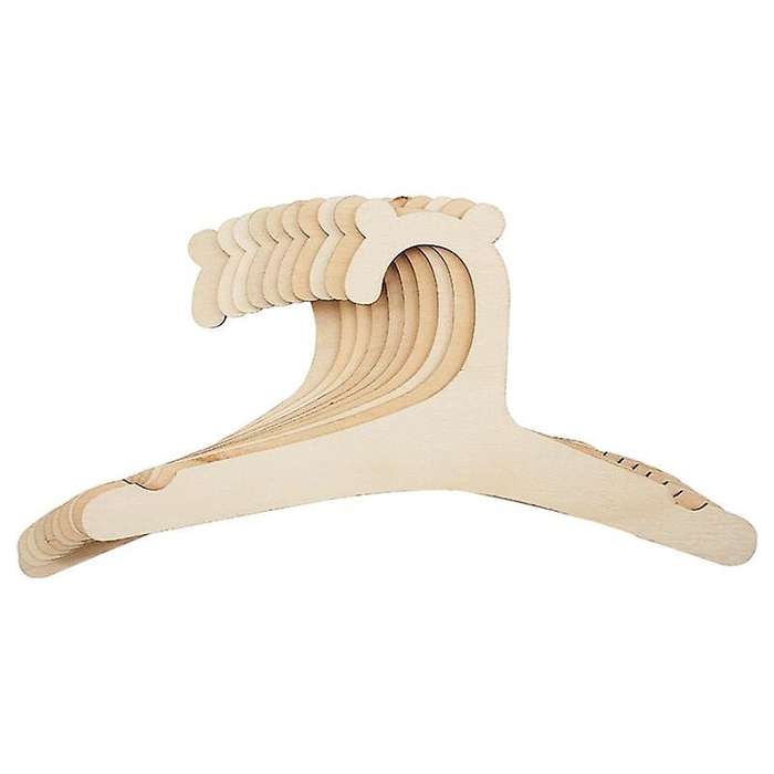 10 Pcs Baby Creative Hanger Rack Baby Wooden Clothes Hanger