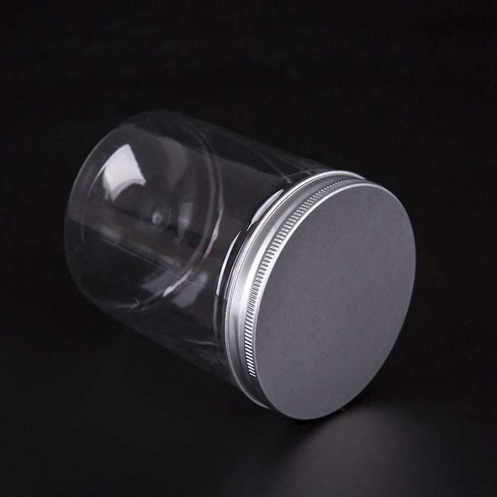 10 Pcs 500ml Food Jar Sealed Transparent Plastic Kitchen Can Snacks Containers with Lid for Candy S