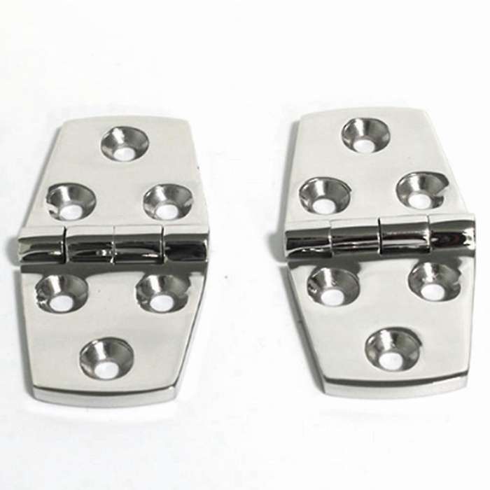 10 Pcs Boat Hinge 316 Stainless Steel Strap Hinge Door / Window / Cabinet / Deck Hinge Flush Mount f