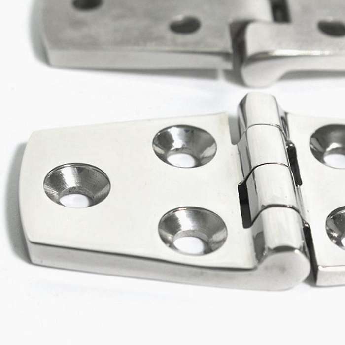 10 Pcs Boat Hinge 316 Stainless Steel Strap Hinge Door / Window / Cabinet / Deck Hinge Flush Mount f