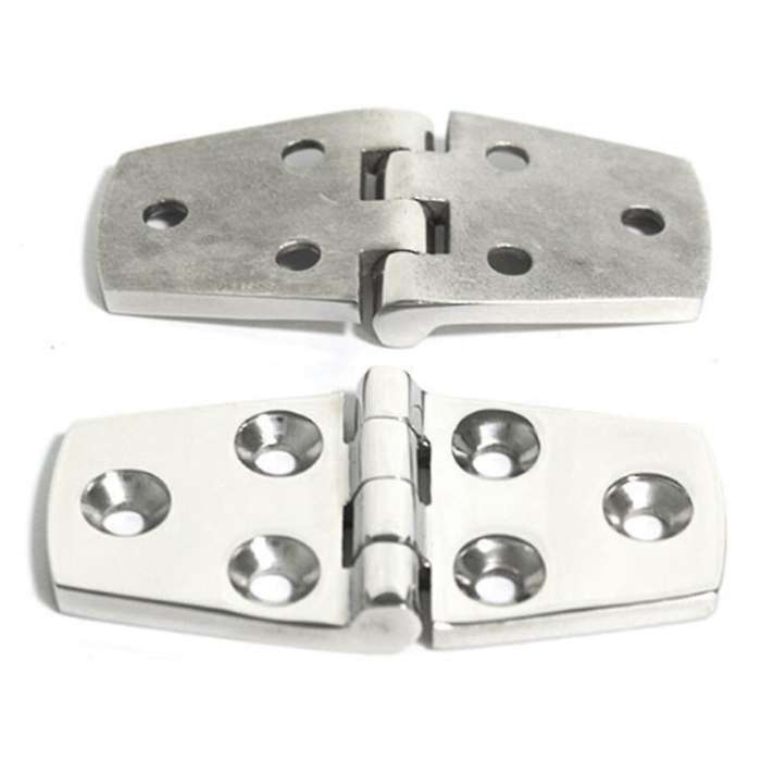 10 Pcs Boat Hinge 316 Stainless Steel Strap Hinge Door / Window / Cabinet / Deck Hinge Flush Mount f