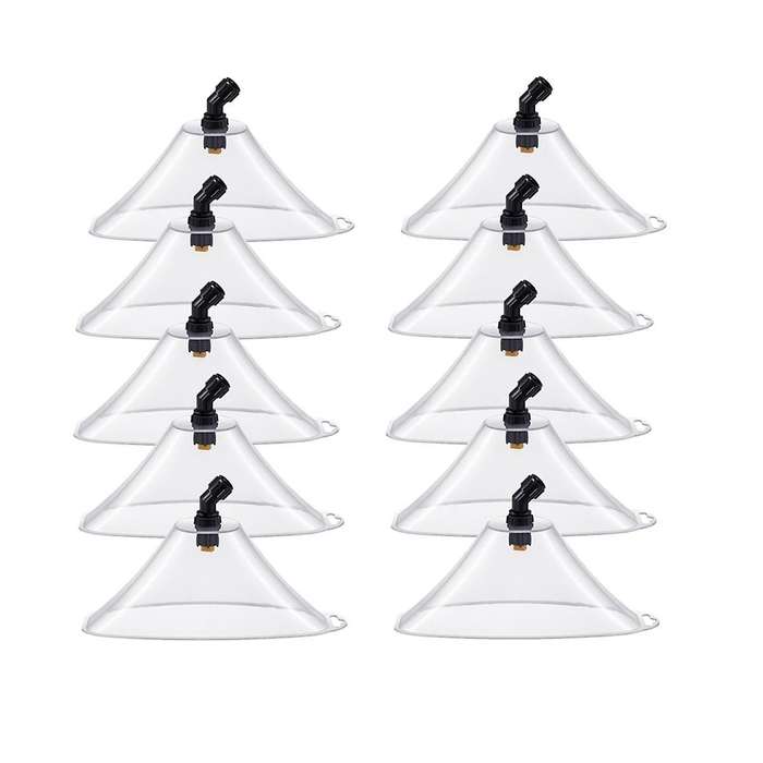 10 Pcs Drift Guard with Flat Sprayer Nozzle Shield for Most Sprayer From Drifting, Suitable for Farm