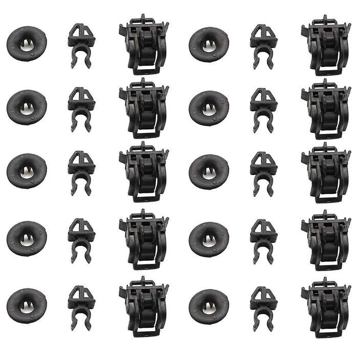 10 Set Engine Hood Rod Holder Opener Stay Grommet Clips for Accord Odyssey Pilot Fit RB1 90601-S84-A