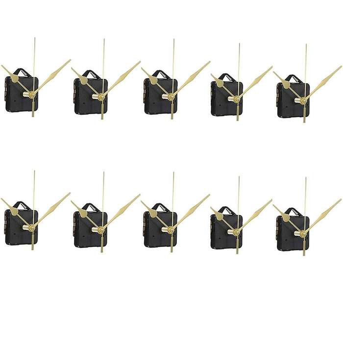10 Set Quartz Clock Movement Hands Kits Wall Clock Movement Repair Clock Mechanism Parts Fit DIY