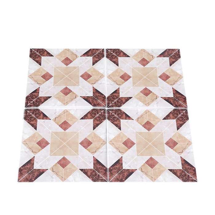 10 Sheets Of Self-adhesive Pvc Tile Floor Wall Stickers 3d Stickers for Home Decoration Twill Film