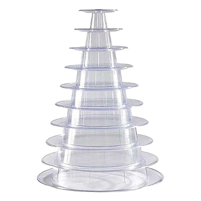 10 Tier Cupcake Holder Stand Round Macaron Display Compatible Party Decor