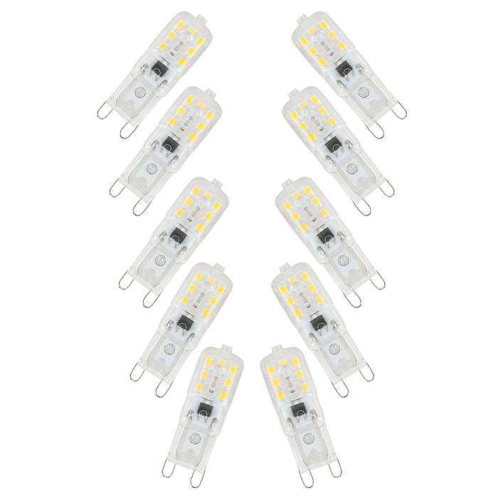 10 X G9 5w Led Dimmable Capsule Bulb Replace Light Ac220-240v, Warm White