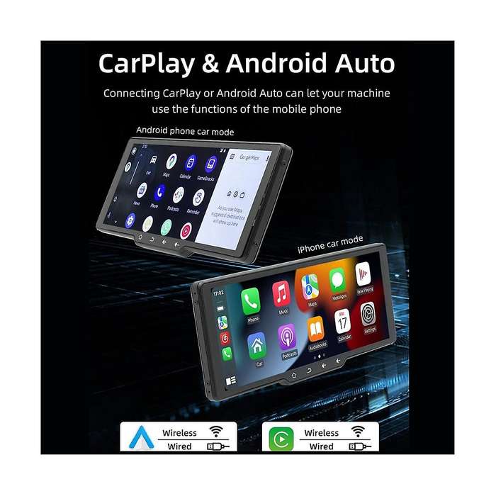 10.26inch Car Touch Screen with Button Wireless Carplay Android Auto Car Portable Radio Bluetooth Mp