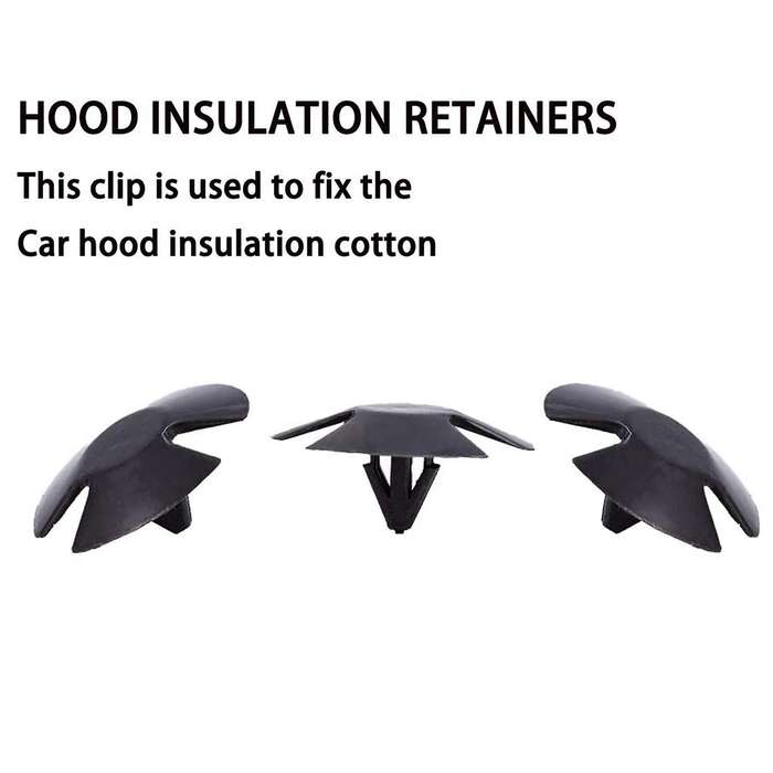 100 Pcs Car Bumper Hood Insulation Cover Retainer Clips for ,,,Ram,4878883AA with 1Pcs Fastener Remo