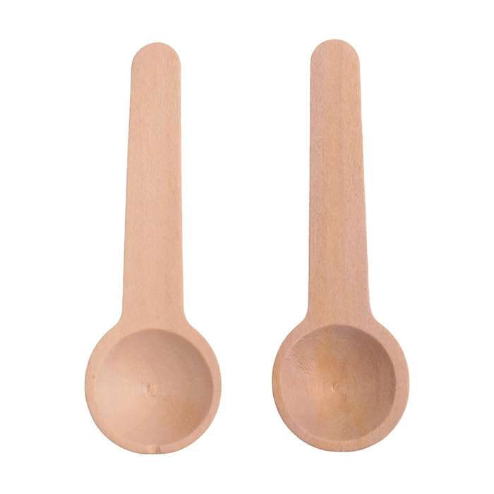 100 Pieces Mini Wooden Spoons Small Wooden Spoons Condiments Salt Spoons for Coffee Condiment Honey