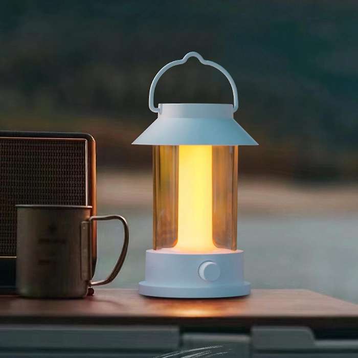 10000ma Outdoor Camping Lamp Atmosphere Lamp Can Be Hung Charging Tent Lamp Retro Portable Camping