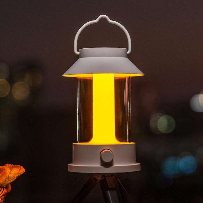 10000ma Outdoor Camping Lamp Atmosphere Lamp Can Be Hung Charging Tent Lamp Retro Portable Camping