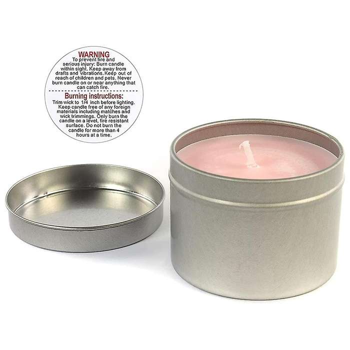 1000 Pcs Candle Warning Labels 1.5 Inch Waterproof Candle Safety Stickers for Diy Candle Jars Stick