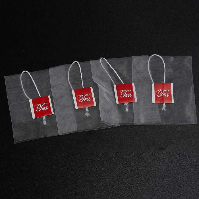 1000 Pcs5.5 X 7Cm Pyramid Tea Bag Filter Nylon Transparent Tea Bag