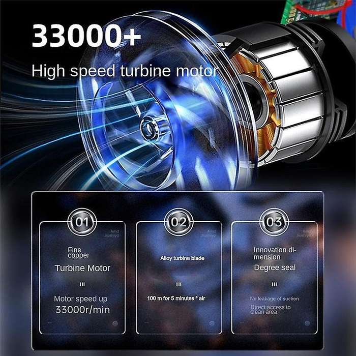 10000pa120w Household Vacuum Cleaner Wireless Car Vacuum Cleaner Suction Dry and Wet Handheld Vacuu