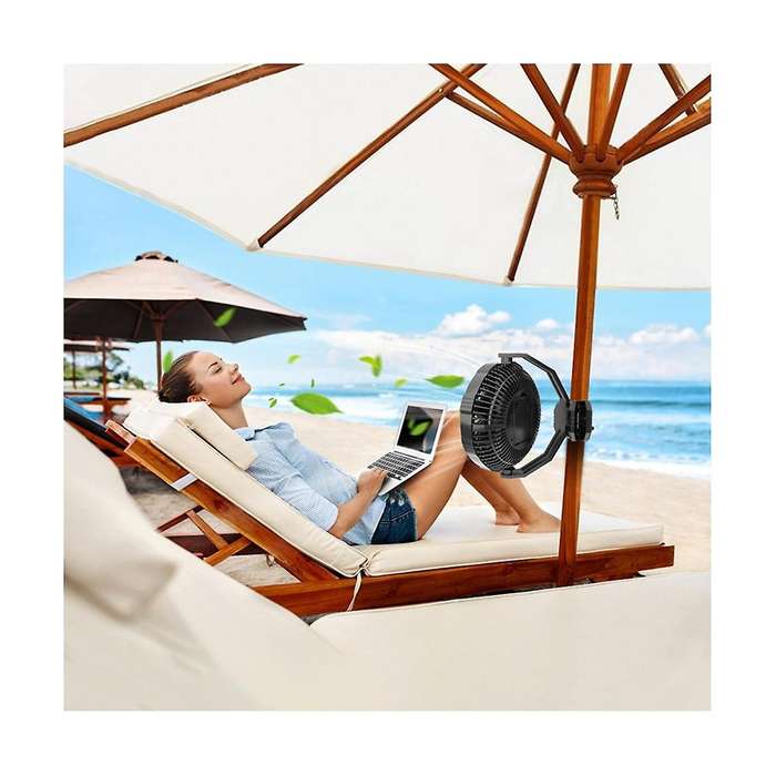 10000mah Rechargeable Battery Operated Clip On Fan, Air Circulating Usb Fan,portable for Outd Campi