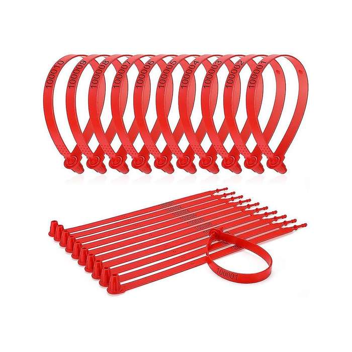 1000pcs Plastic Truck Door Seal Security Seal Tamper Security Lock for Trailer Logistic Shipping Pac