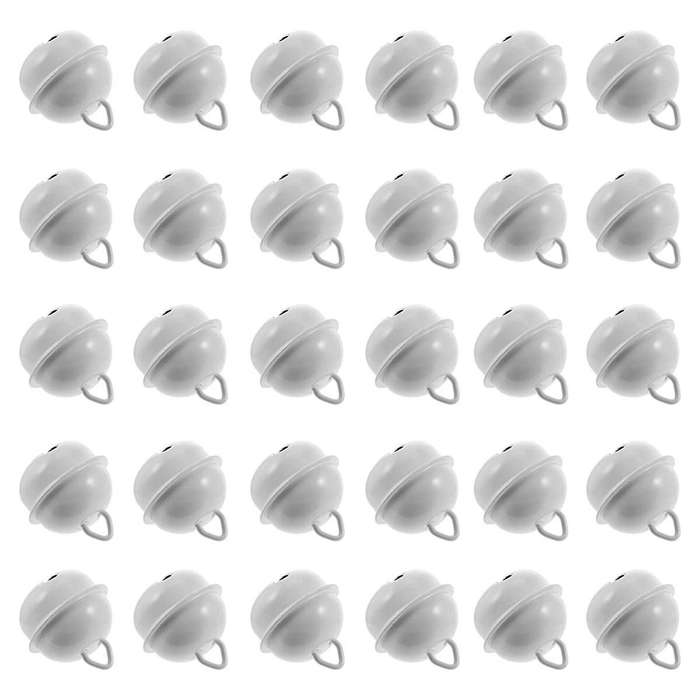 100Pcs Christmas Craft Bell Xmas Bell Pendant Metal Round Jingle Bells Iron Opening Bell Mini Jingle