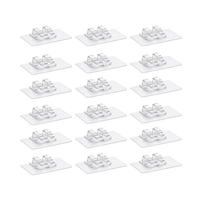 100pcs Hooks for Outdoor String Lights Waterproof for Patio Hanging Christmas Light Cable Cord Rope