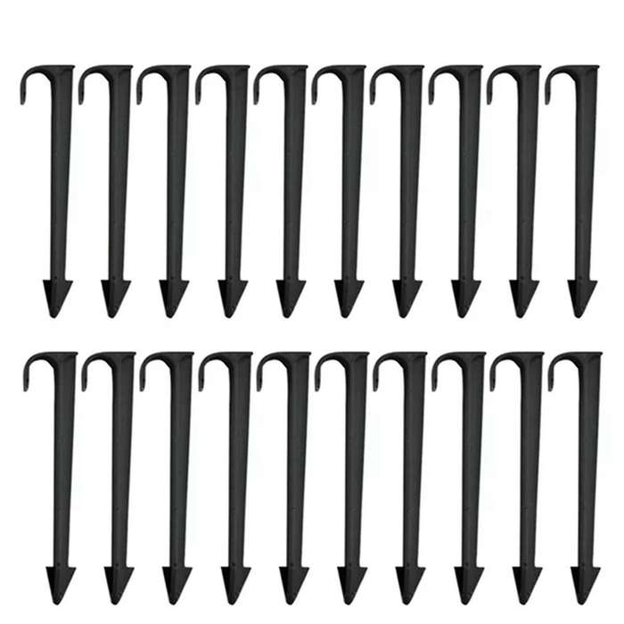 100pcs Ground Rod Fixed Rods, Garden Irrigation Hose Anchors, Fixed Pile Pipe Brackets, Pipe Bracket