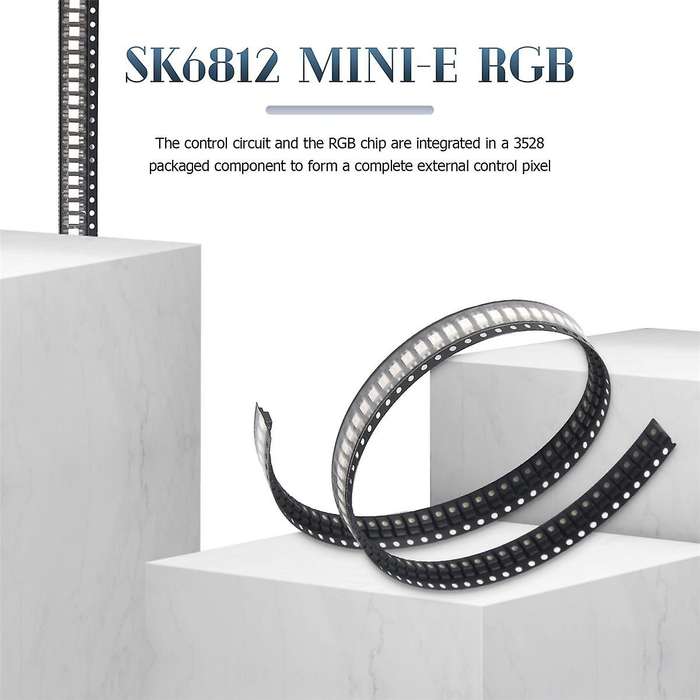 100PCS SK6812 MINI-E RGB (Similar WS2812B) SK6812 3228 SMD Pixels LED Chip Individually Addressable