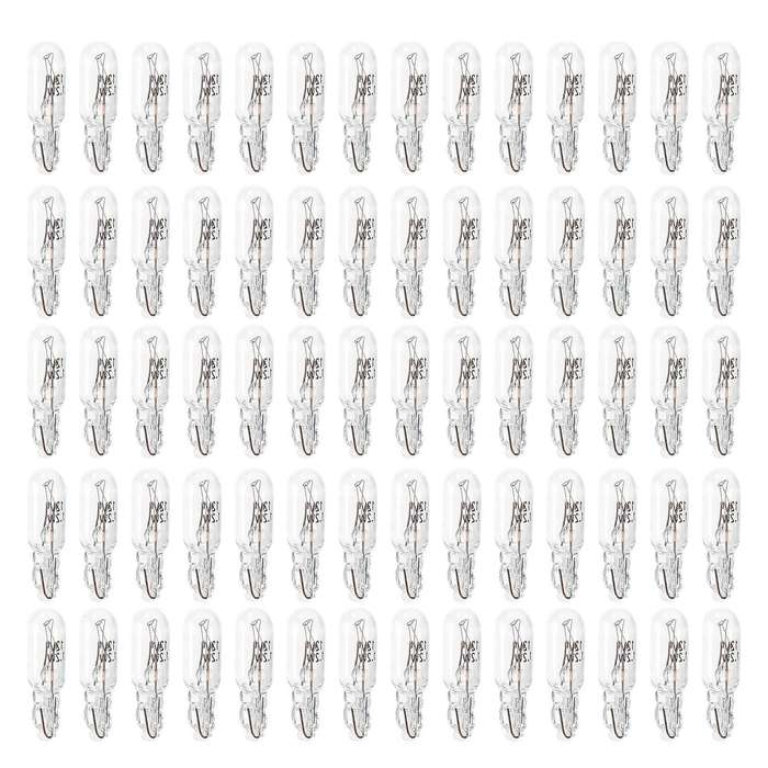 100PCS T5 286 Bulb Basic Miniature Bulb for License Plate Light Side Automotive Interior Dashboard