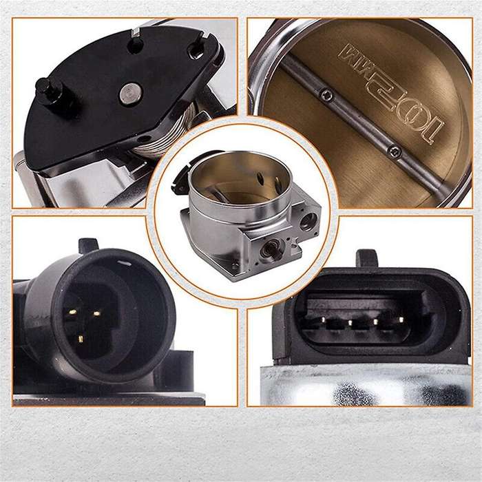 102mm Aluminum 4 Bolt Throttle Body for Gen III LS1 LS6 LS7 LSX