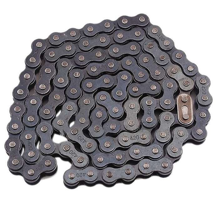 104-Link Chain Motocross Chain 420 Sprocket Chain ATV Set Chain Link Drive Chain for Motorcycle Moto