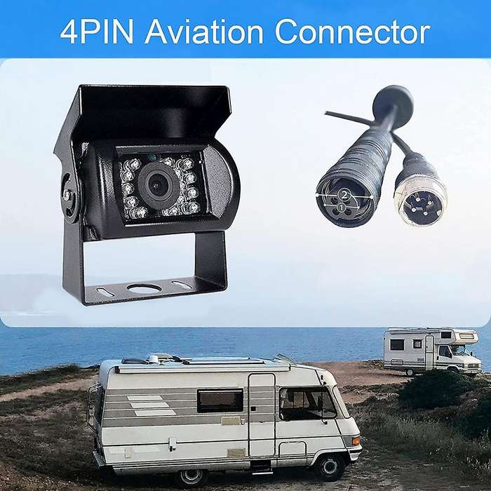 1080p Hd Backup Camera, Ip69 Waterproof Wide View Angle Reversing Rear View Camera for Monitor Truc
