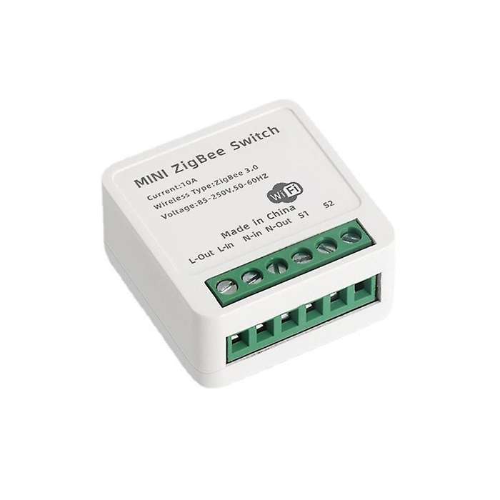 10A Voice Dual Control Tuya ZigBee Smart Light Switch Module, Smart Home Automation Breaker Supports