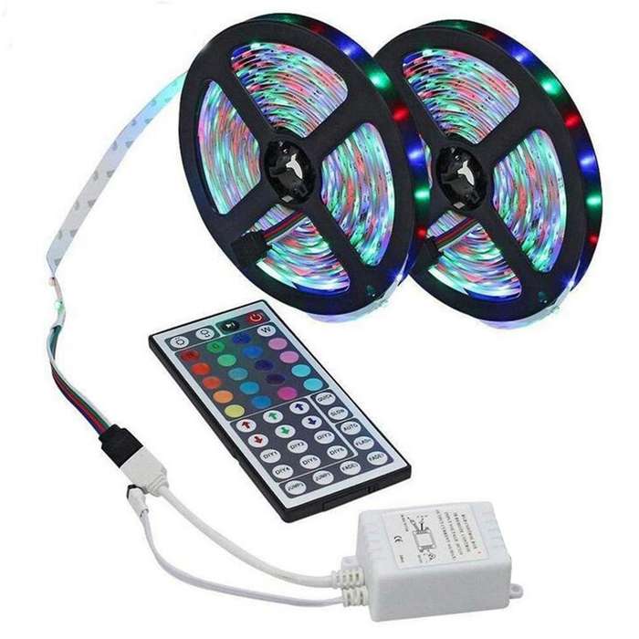 10M LED Light Strip RGB 3528 600 LED Flexible Light Strip with 44 Key Remote Controller+Controller