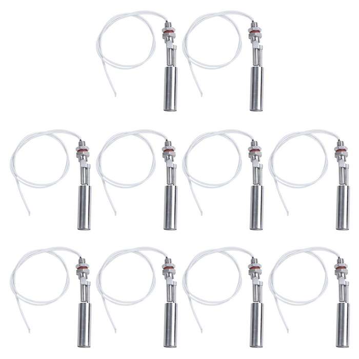 10Pcs 11.9cm Stainless Steel Duckbilled Float Water Level Switch Sensor Stainless Steel Portable Fl