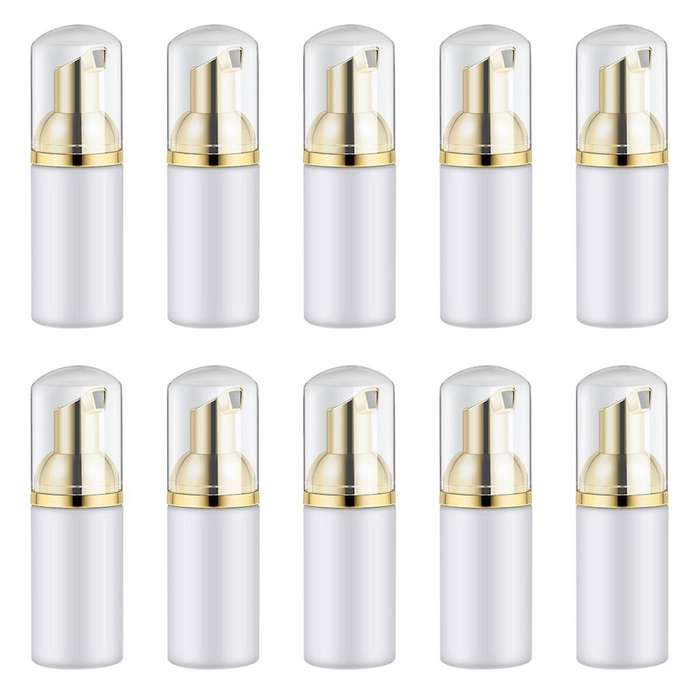 10Pcs 30ML Plastic Foam Bottle Soap Mousses Liquid Dispenser Froth Shampoo Lotion Bottling Face Clea