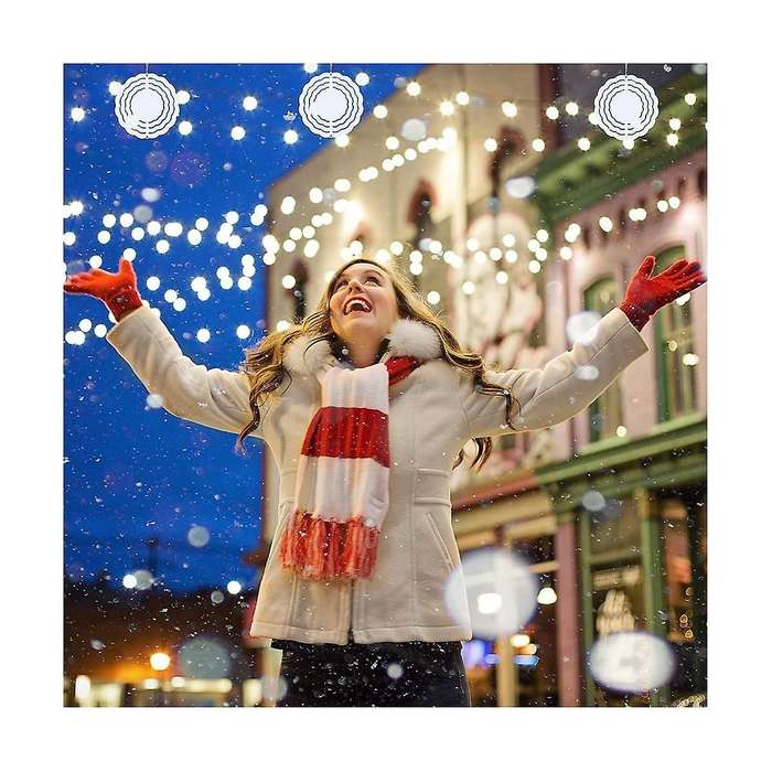 10Pcs 3Inch Sublimation Wind Spinner Blanks, Wind-Powered Kinetic Sculpture, Spinner Suspension Trim