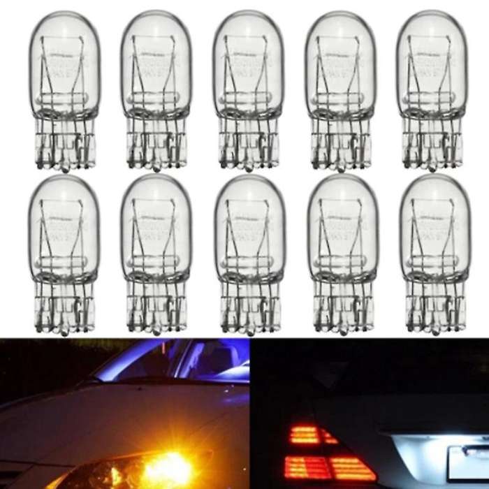 10PCS 7443 T20 Bulb Basic Miniature Bulb for License Plate Light Side Marker Automotive Interior Das