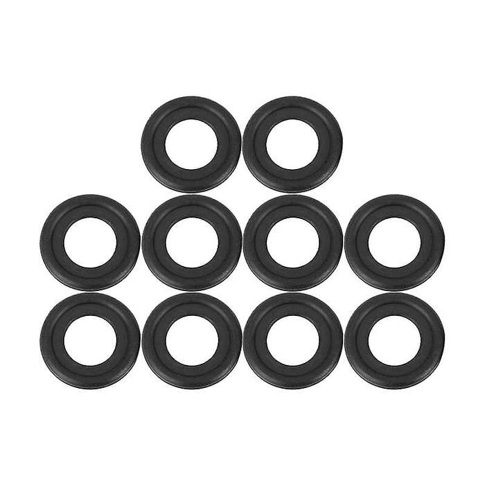 10Pcs Black Rubber Oil Drain Plug Gaskets Washer Replacement Compatible 12616850 3536966 097-119
