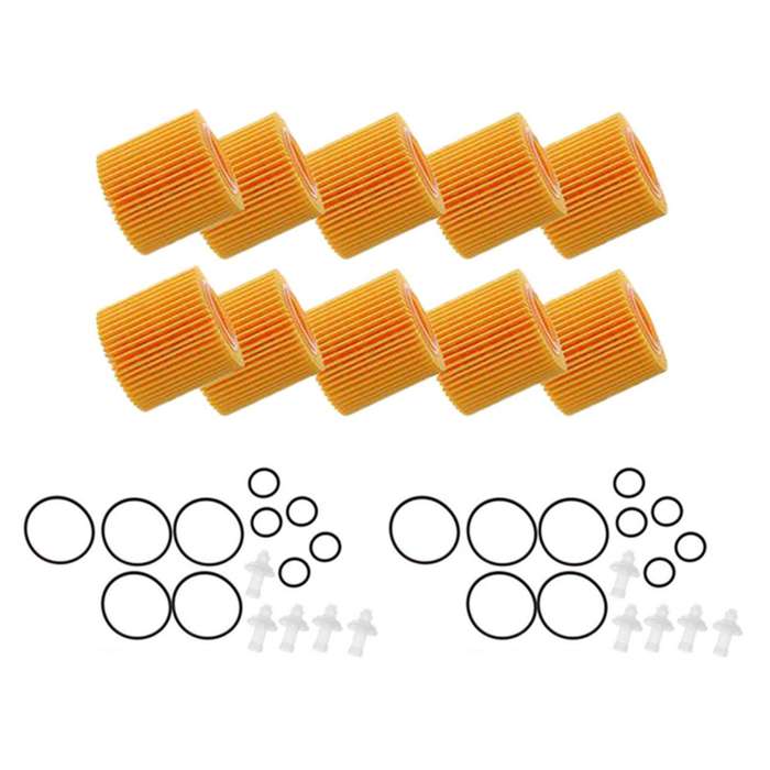 10Pcs Car Engine Oil Filters Compatible Toyota C-HR 2018 2019 2.0L Pontiac