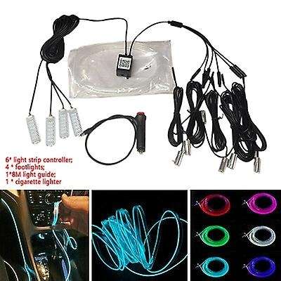 10Pcs Car RGB Atmosphere Light Car Interior Decoration Light APP Control Atmosphere Light Footlight