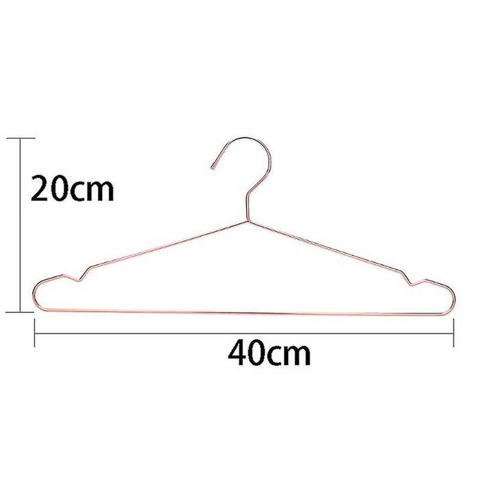 10Pcs Copper Gold Metal Clothes Shirts Hanger with Groove, Heavy Duty Strong Coats Hanger, Suit Hang