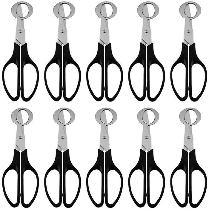10PCS Egg Scissors Quail Egg Shell Cutters Separator Small Quail Egg Cracker Quail Scissors Opener C