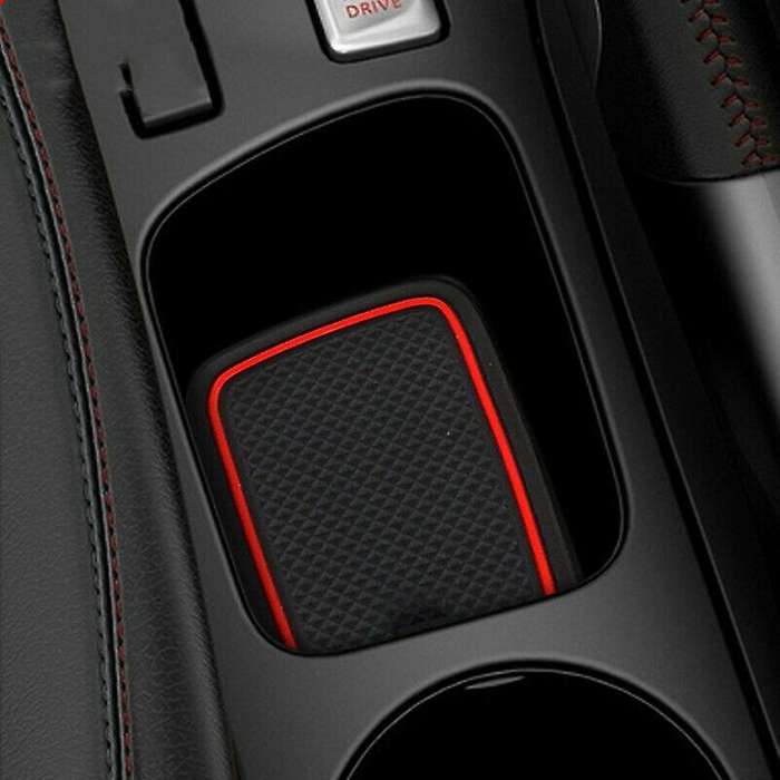 10Pcs Door Groove Mat Car Interior Decoration Anti- Gate Slot Cup Pad for 4 Accessories Rubber Coast