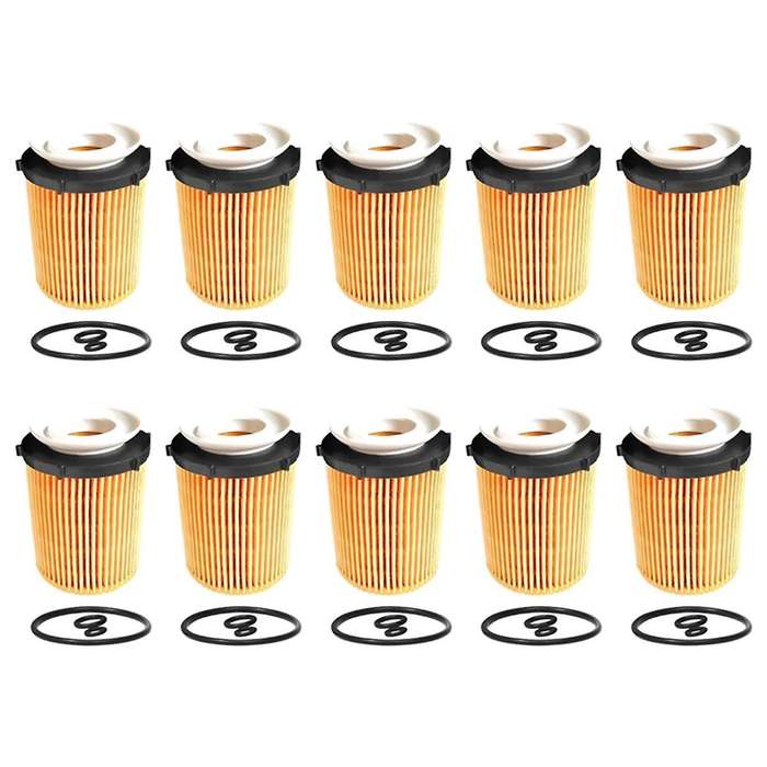 10pcs Engine Oil Filter Elements A2701800109 2701800009 for E-class W212 A207 C207 S212 2013-2019