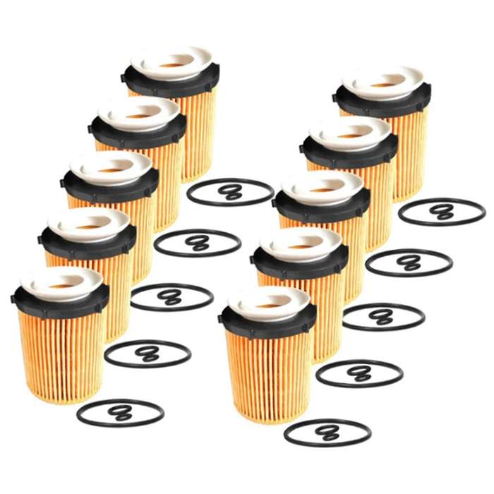 10pcs Engine Oil Filter Elements A2701800109 2701800009 for E-class W212 A207 C207 S212 2013-2019