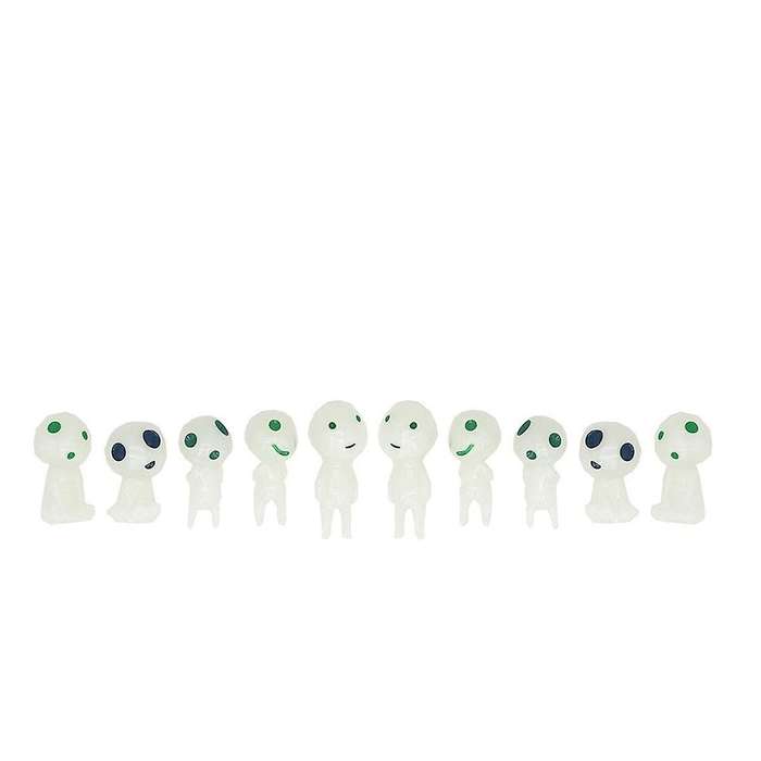 10pcs Fairy Garden Gnome Outdoor Miniature Luminous Garden Ghost Decor for Outside Glow In The Dark