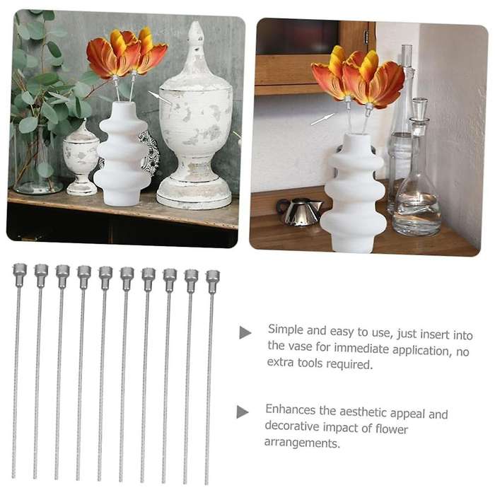 10pcs Flower Extension Pole House Plants Water Hose Indoor Plants Extension Flower Stem Plastic Flow