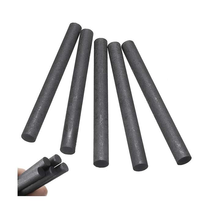 10pcs Graphite Rods High Temperature Graphite Electrode Cylinder Rods 100mm for Industry Tools 10x1