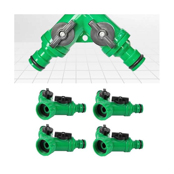 10pcs Garden Irrigation Y-shaped Water Splitter 20/25mm Female Thread 2way Water Valve Watering Sys