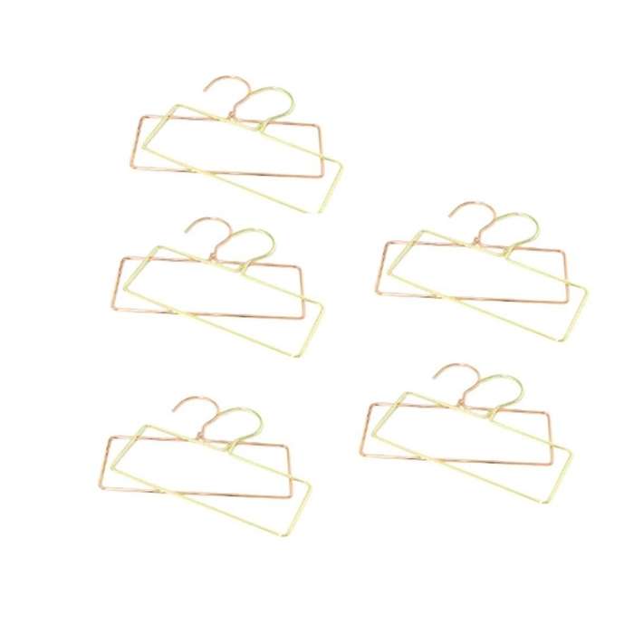 10pcs Iron Square Scarf Ring Hanger Belt Rack Non- Tie Hanging Hook Closet Organizer Storage Holder